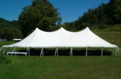 30' x 80' pole tent replacement top - sectional